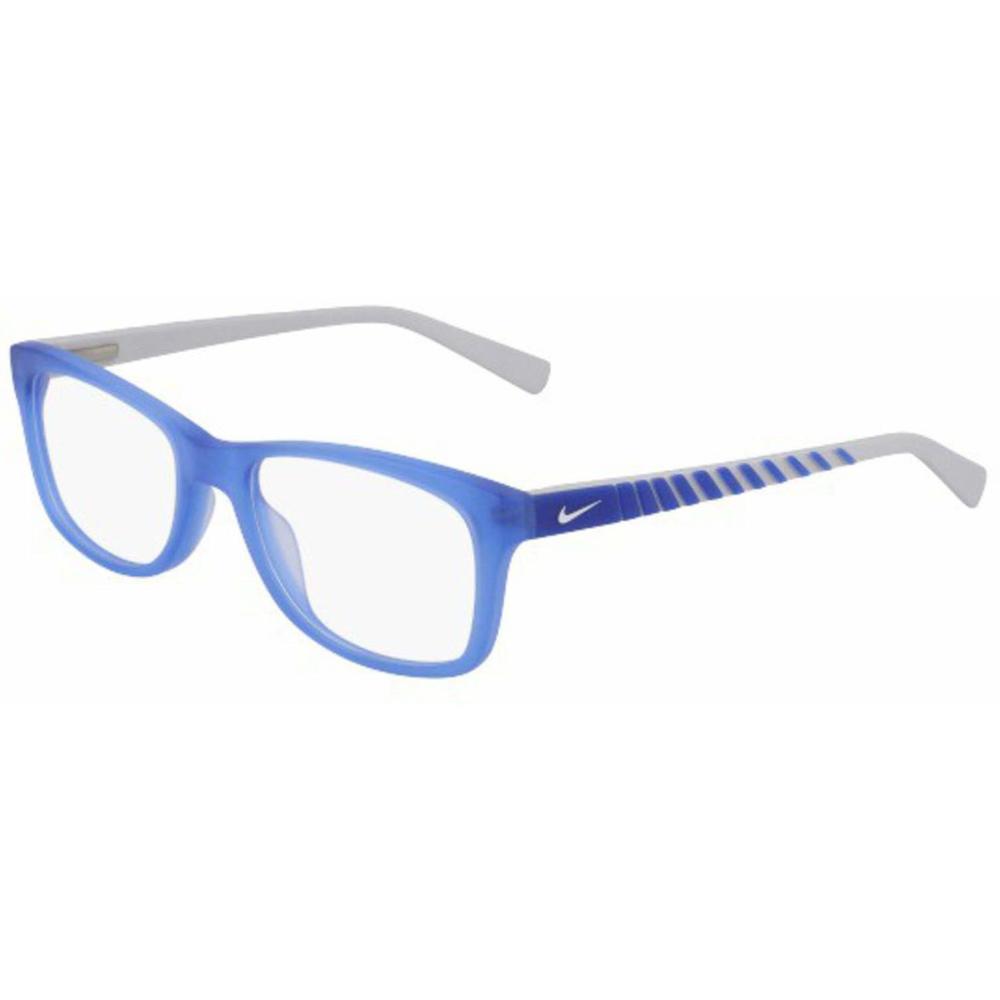 NEW KIDS NIKE 5509 417 Matte Pacific Blue & White Eyeglasses 46/17/130